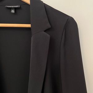 Black Topshop blazer with angled lapel